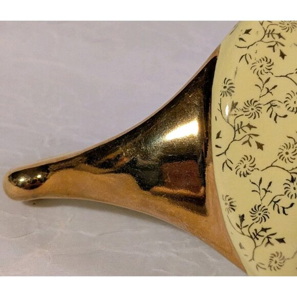 22 Kt Gold Sugar Bowl Creamer Salt & Pepper Shaker MCM Guaranteed Yellow Vtg USA - Picture 15 of 16